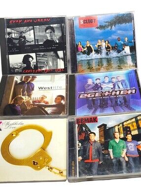 6pc CD Set-BBmak, 2ge+her, S club 7, Evan & Jeron, West Life, Stockholm Love